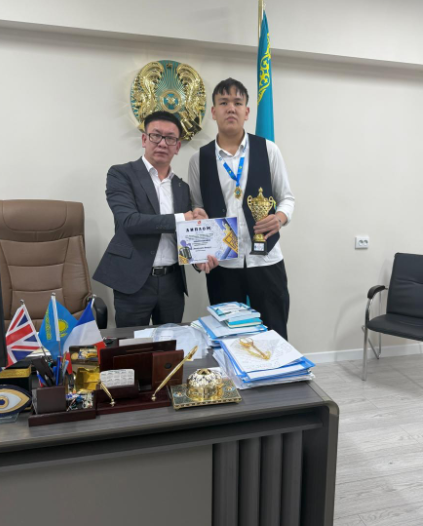 Халықаралық “ART BASTAU” байқауында “Робототехника” номинациясы бойынша БАС ЖҮЛДЕ иеленген Данабекұлы Бекарыс