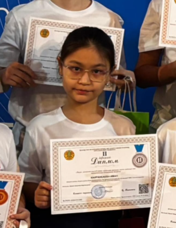 «Зерде» 2–7 сынып оқушылары арасындағы зерттеу жобалары мен шығармашылық конкурсында ІІ дәрежелі дипломмен марапатталды